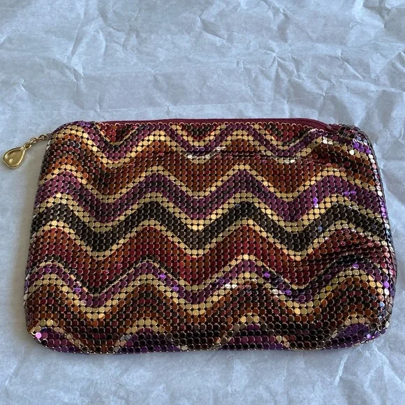 Whiting & Davis Rare Vintage Mesh Clutch/Wallet/Cosmetic Case - Picture 5 of 13